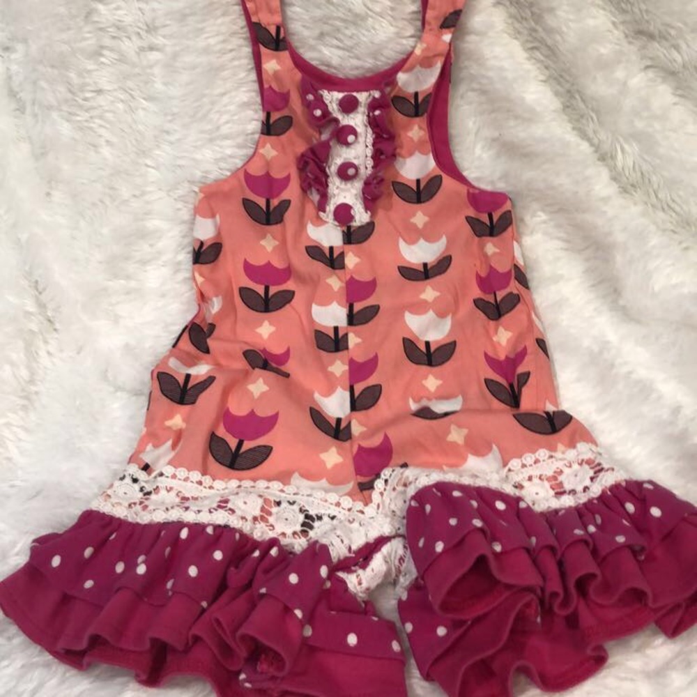 Ricrac & Ruffles 6-9 month Romper